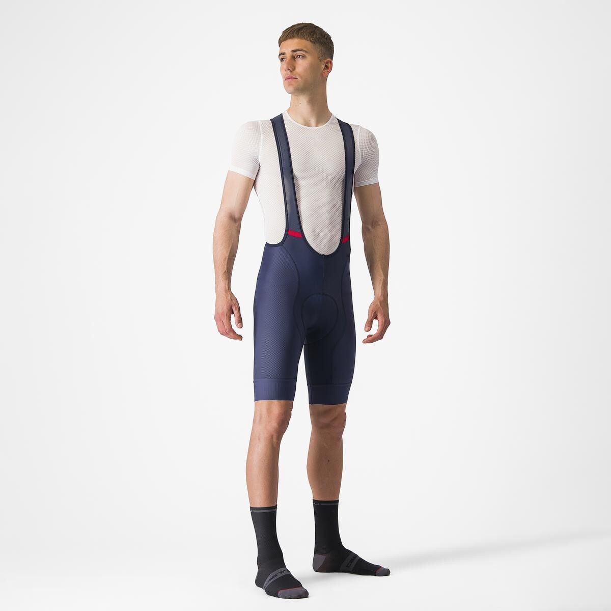 pantaloni scurti cu bretele castelli competizione indigo xxxl 1