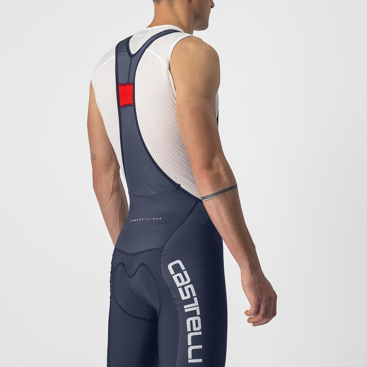 pantaloni scurti cu bretele castelli competizione kit indigo gri xxl 3