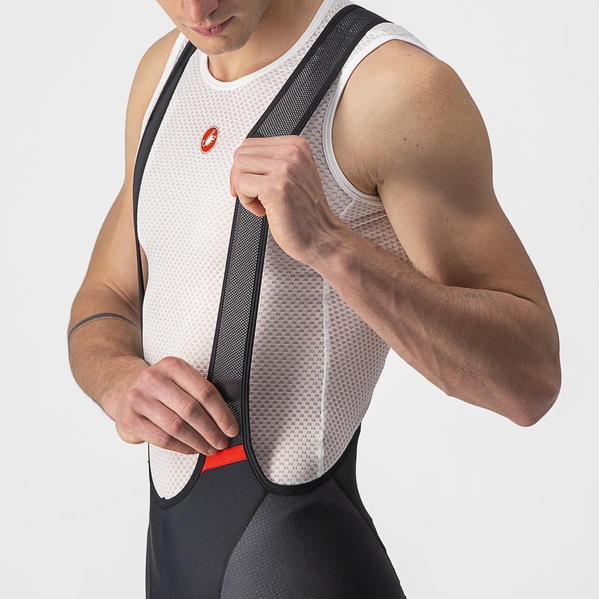 pantaloni scurti cu bretele castelli competizione kit negru gri xxxl 5