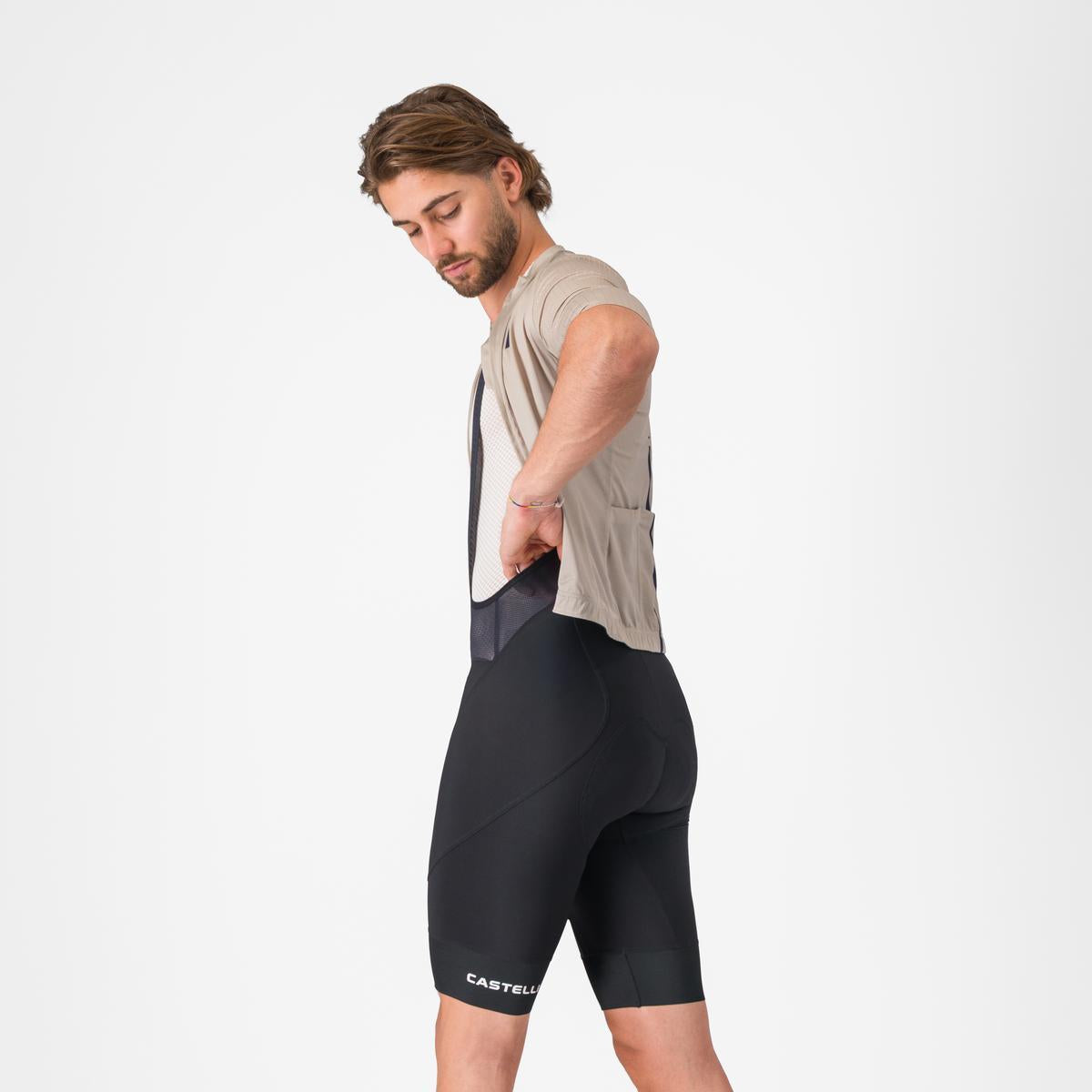 Pantaloni scurti cu bretele Castelli Endurance 4, pentru barbati, negru XXXL