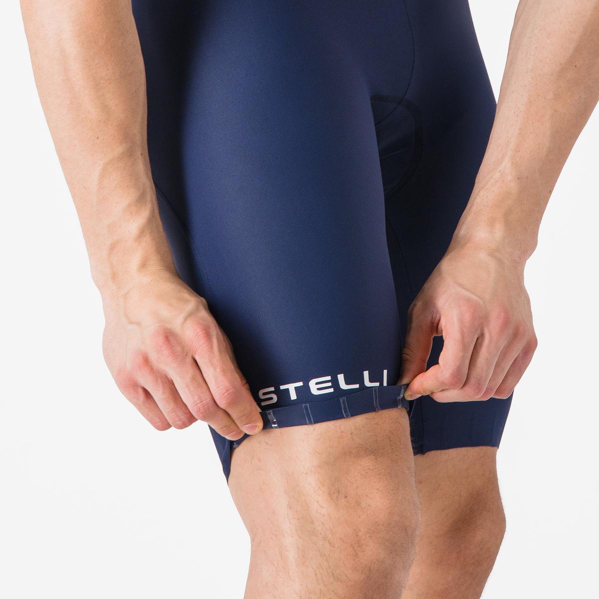 Pantaloni scurti cu bretele Castelli Espresso 2, pentru barbati, albastru belgian L