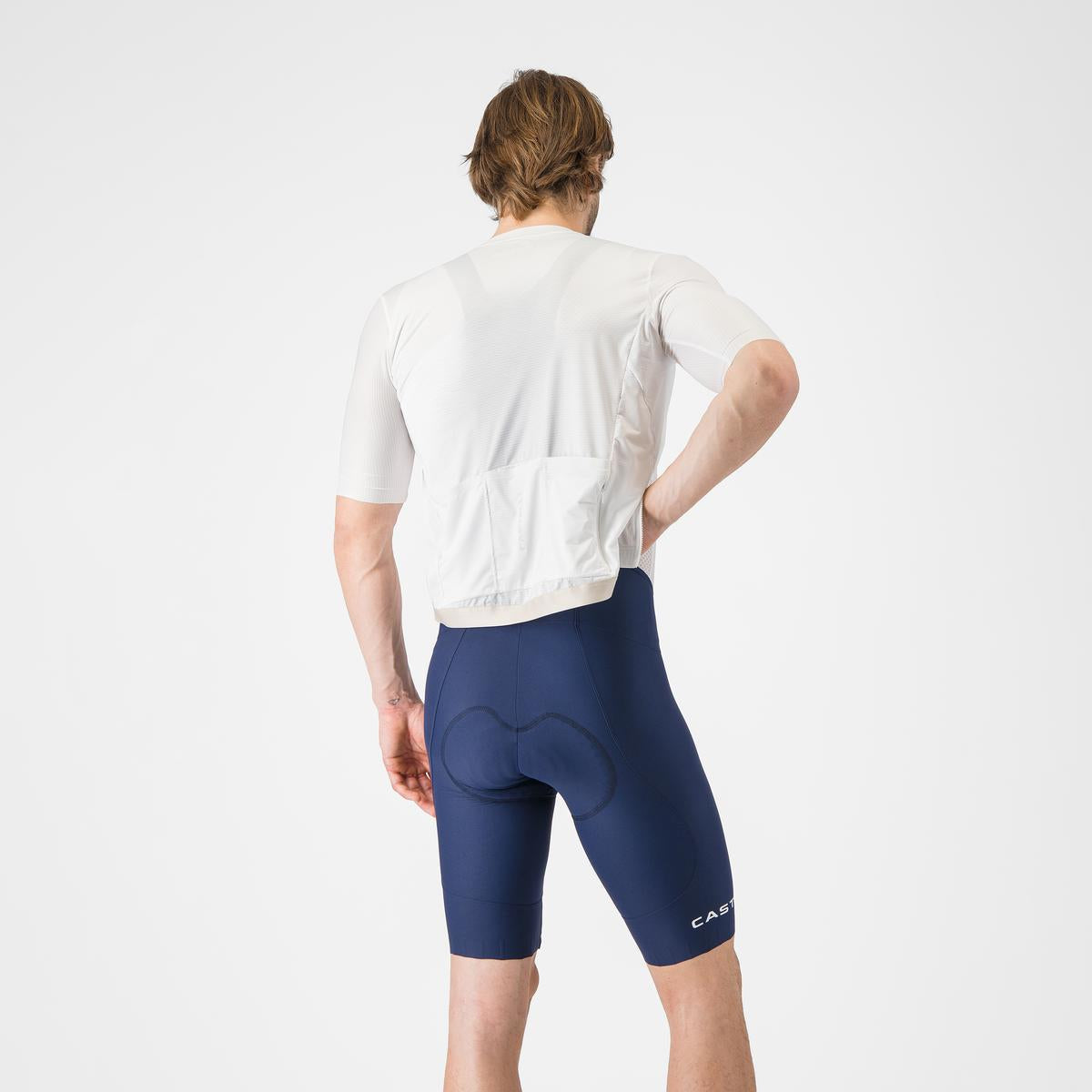 Pantaloni scurti cu bretele Castelli Espresso 2, pentru barbati, albastru belgian M
