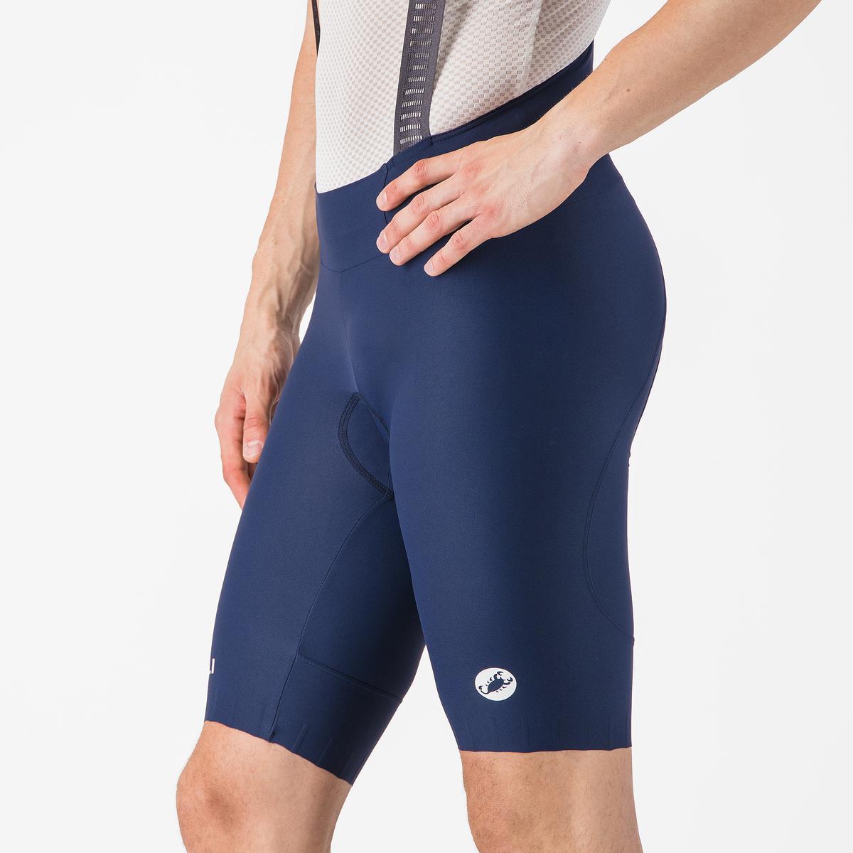 Pantaloni scurti cu bretele Castelli Espresso 2, pentru barbati, albastru belgian S