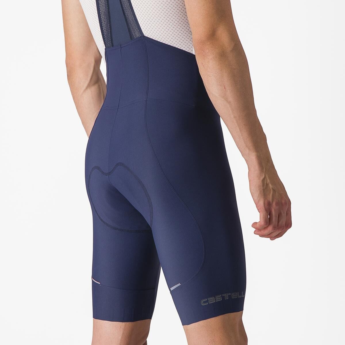 pantaloni scurti cu bretele castelli espresso indigo m 3