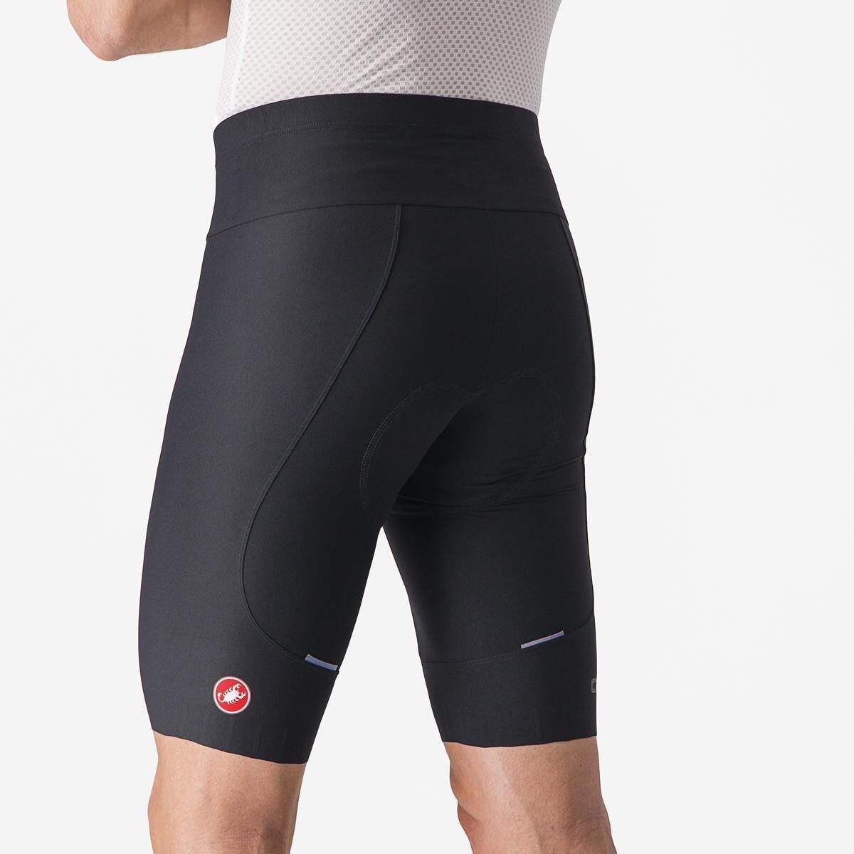 pantaloni scurti cu bretele castelli espresso negru l 9