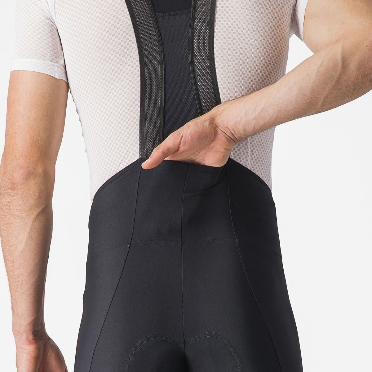 pantaloni scurti cu bretele castelli espresso negru m 4