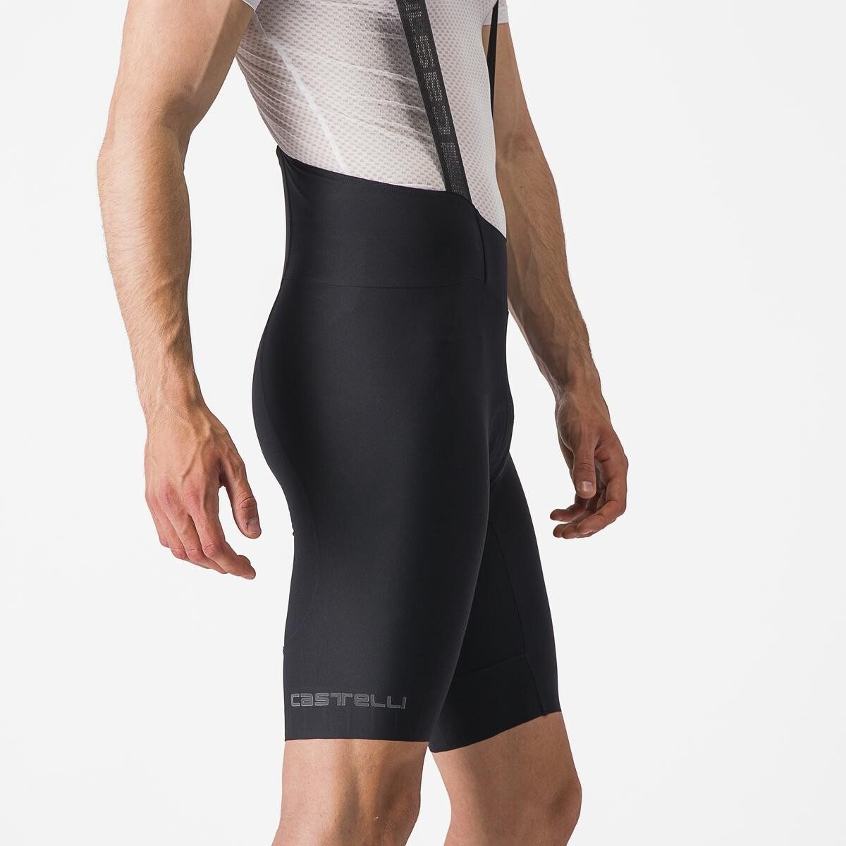 pantaloni scurti cu bretele castelli espresso negru s 5