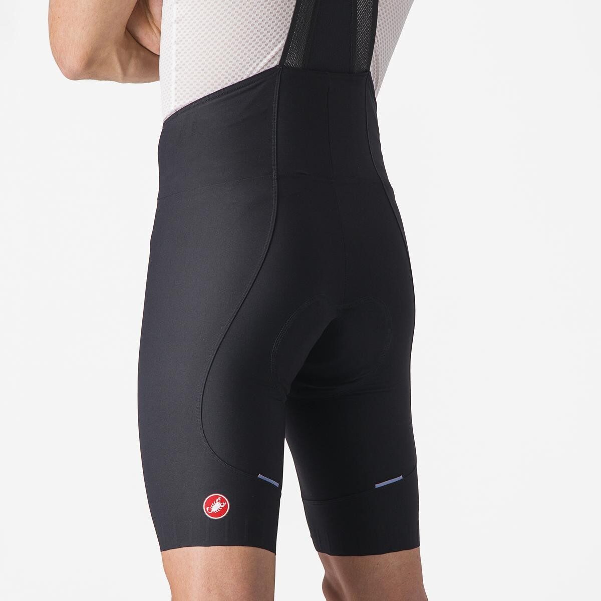 pantaloni scurti cu bretele castelli espresso negru xxl 2
