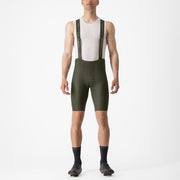 pantaloni scurti cu bretele castelli espresso verde inchis m