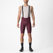 pantaloni scurti cu bretele castelli espresso visiniu m