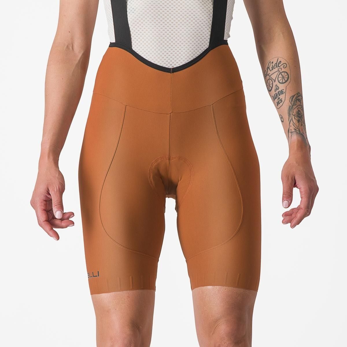 pantaloni scurti cu bretele castelli espresso w dt de dama maro m 7