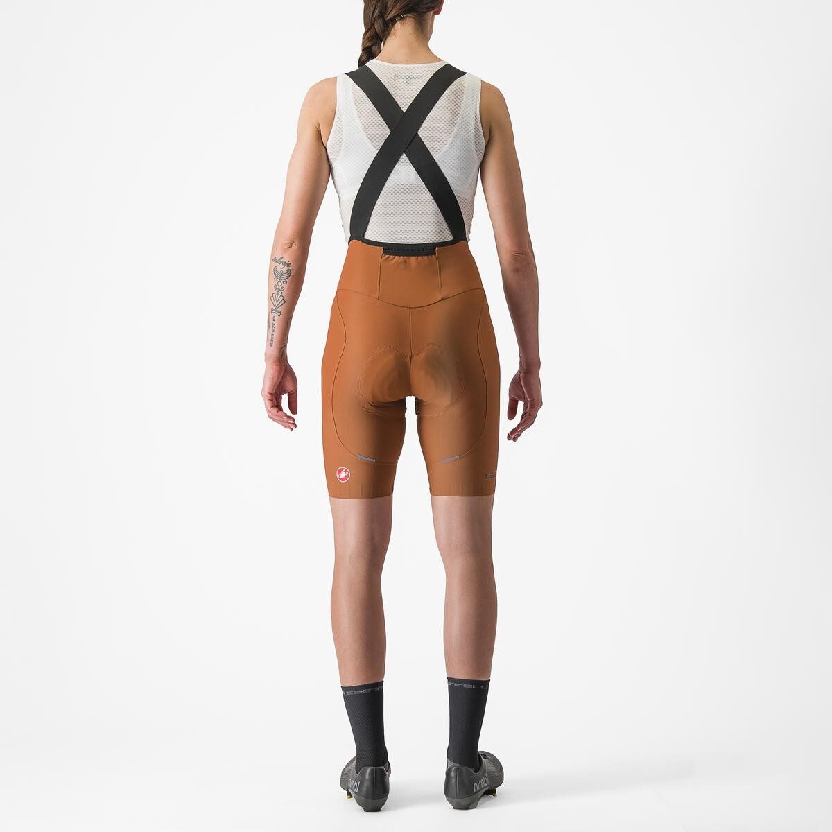pantaloni scurti cu bretele castelli espresso w dt de dama maro xs 1