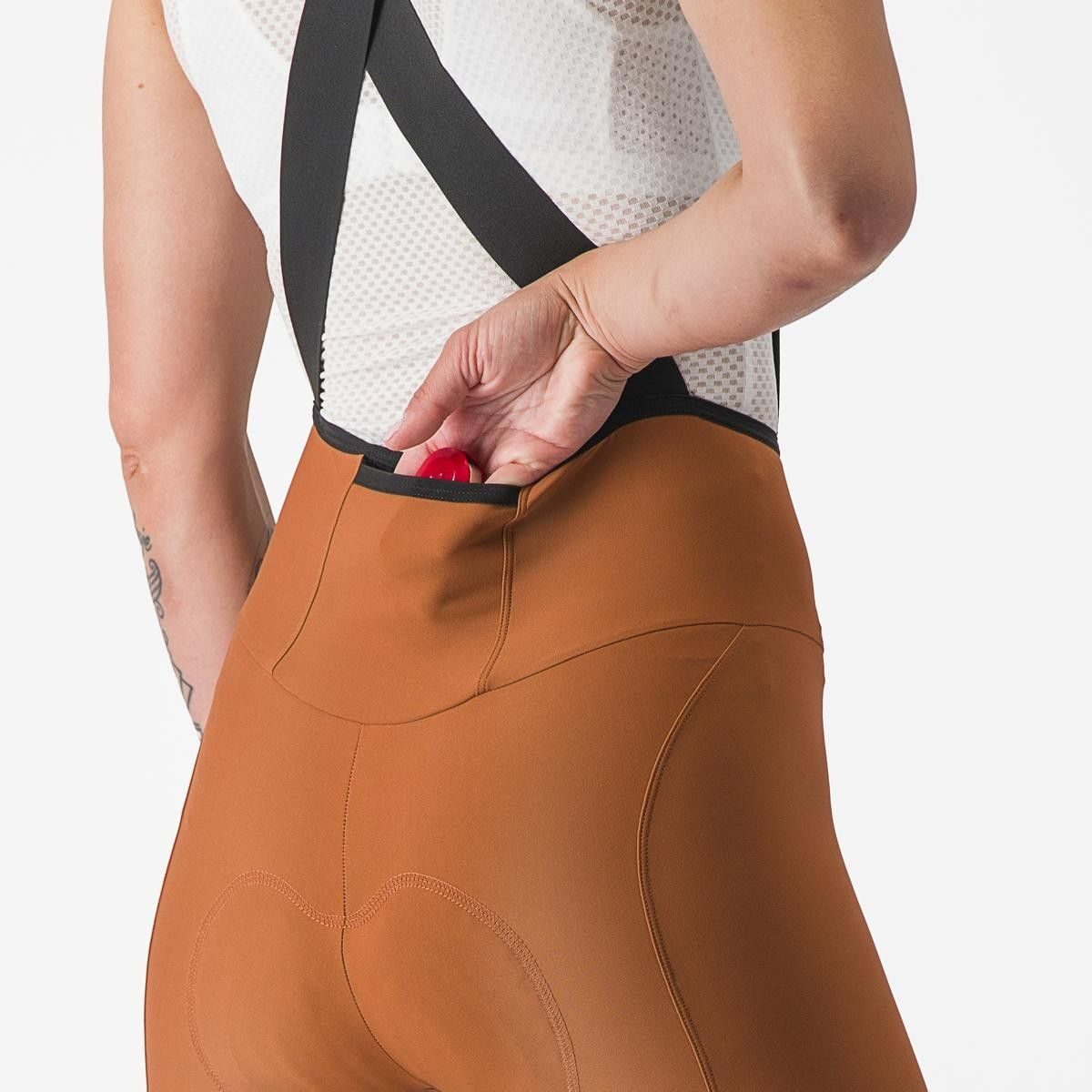 pantaloni scurti cu bretele castelli espresso w dt de dama maro xs 4