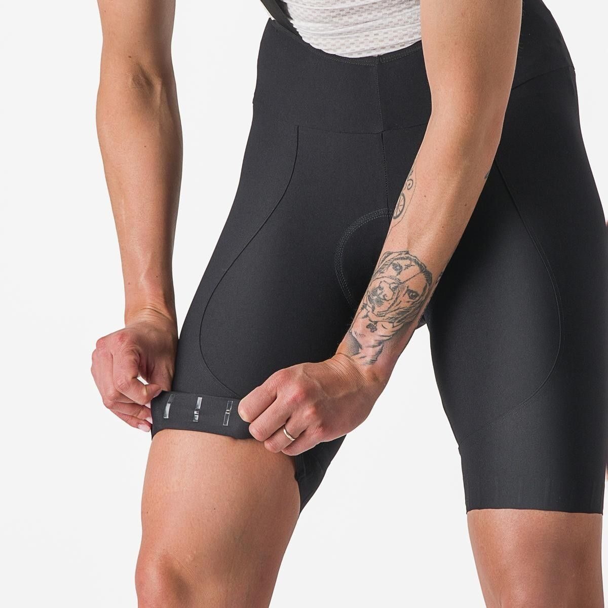 pantaloni scurti cu bretele castelli espresso w dt de dama negru l 2