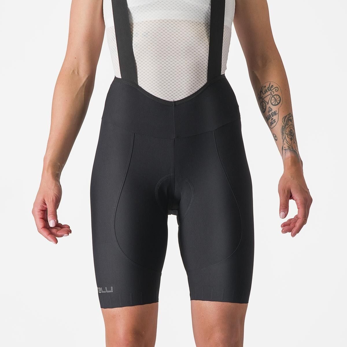 pantaloni scurti cu bretele castelli espresso w dt de dama negru s 5