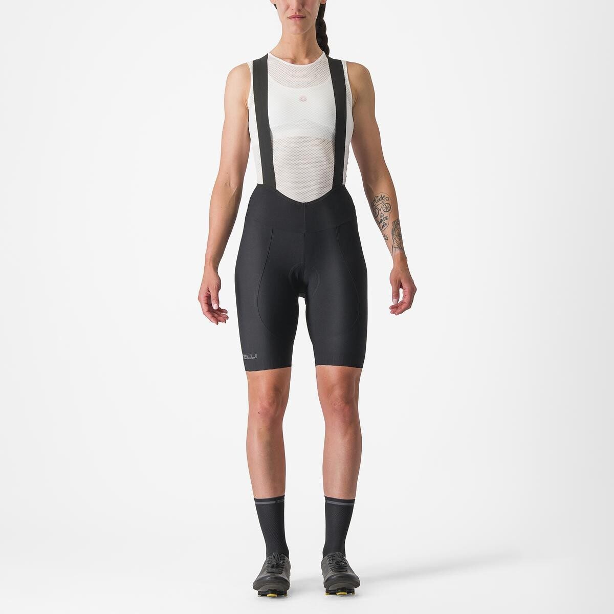 pantaloni scurti cu bretele castelli espresso w dt de dama negru s