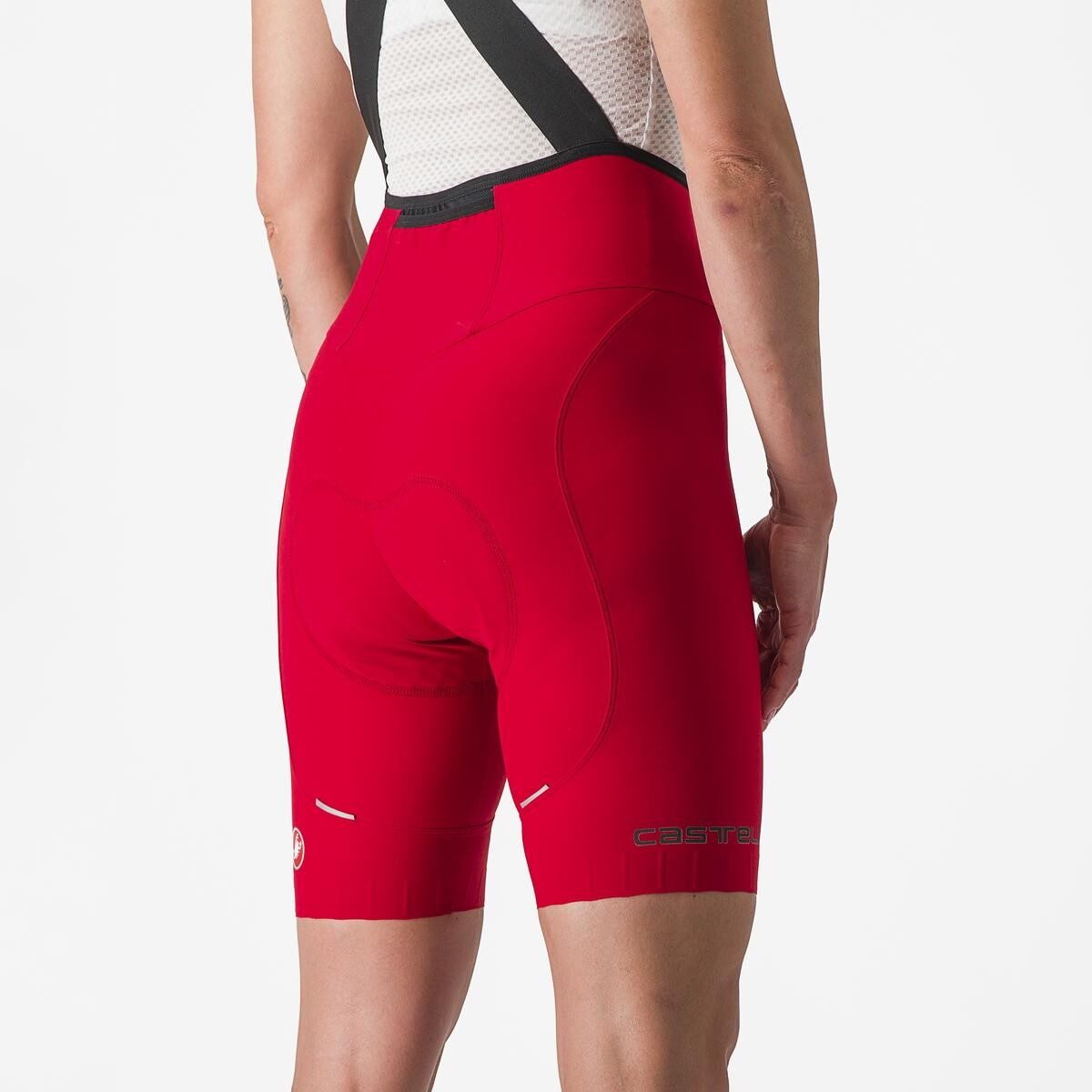 pantaloni scurti cu bretele castelli espresso w dt de dama rosu xs 3