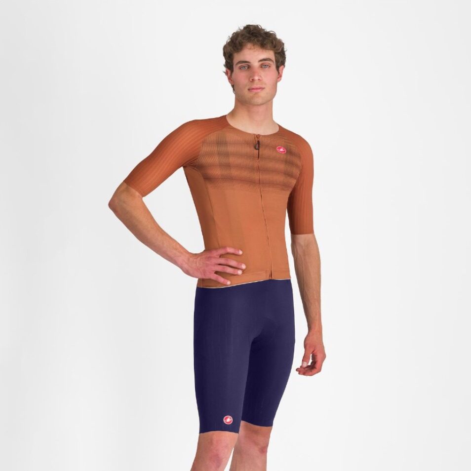 pantaloni scurti cu bretele castelli free aero race s pentru barbati albastru belgian l