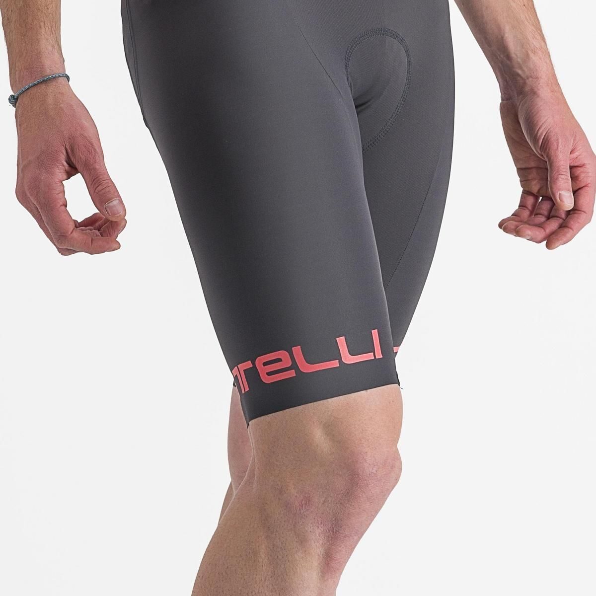 pantaloni scurti cu bretele castelli free aero rc classic visiniu gri xl 5