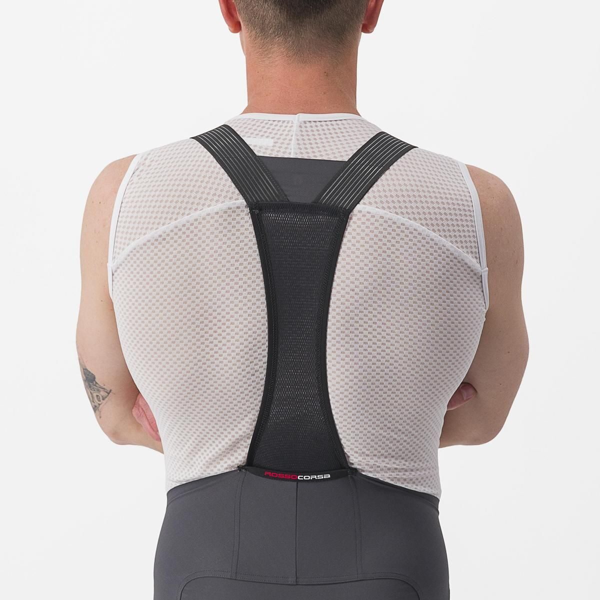 pantaloni scurti cu bretele castelli free aero rc classic visiniu gri xxl 2