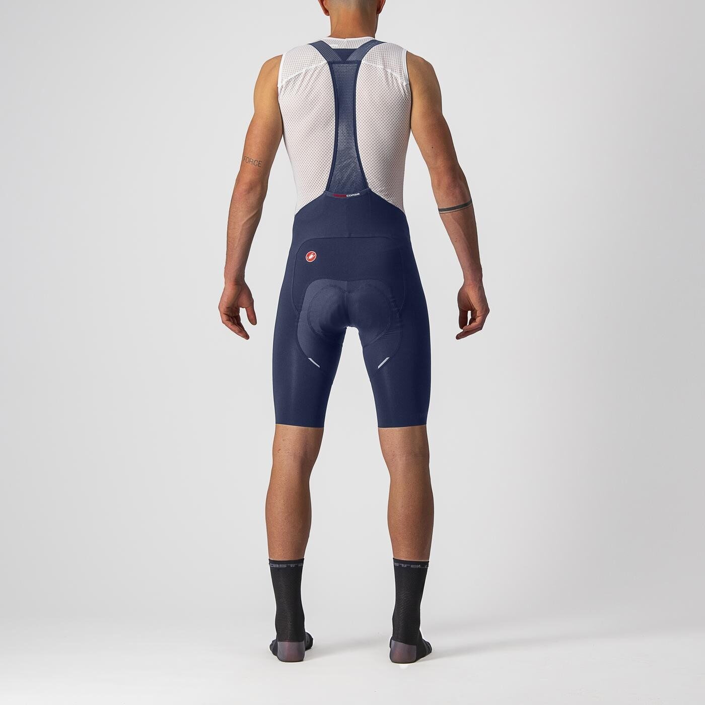 pantaloni scurti cu bretele castelli free aero rc indigo m 1