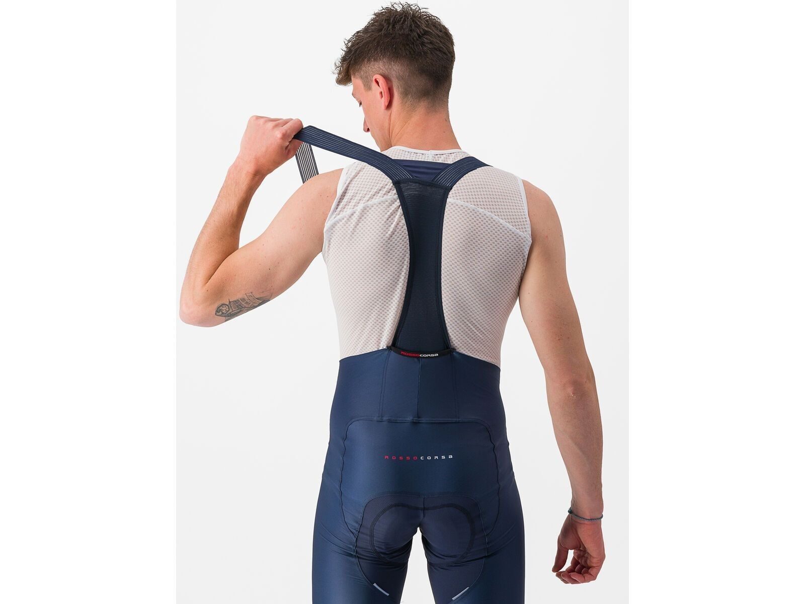 pantaloni scurti cu bretele castelli free aero rc kit bleumarin alb xxl 2