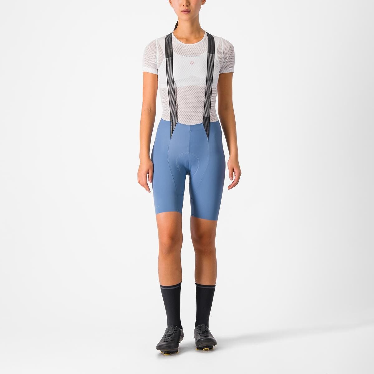 pantaloni scurti cu bretele castelli free aero rc w de dama albastru l