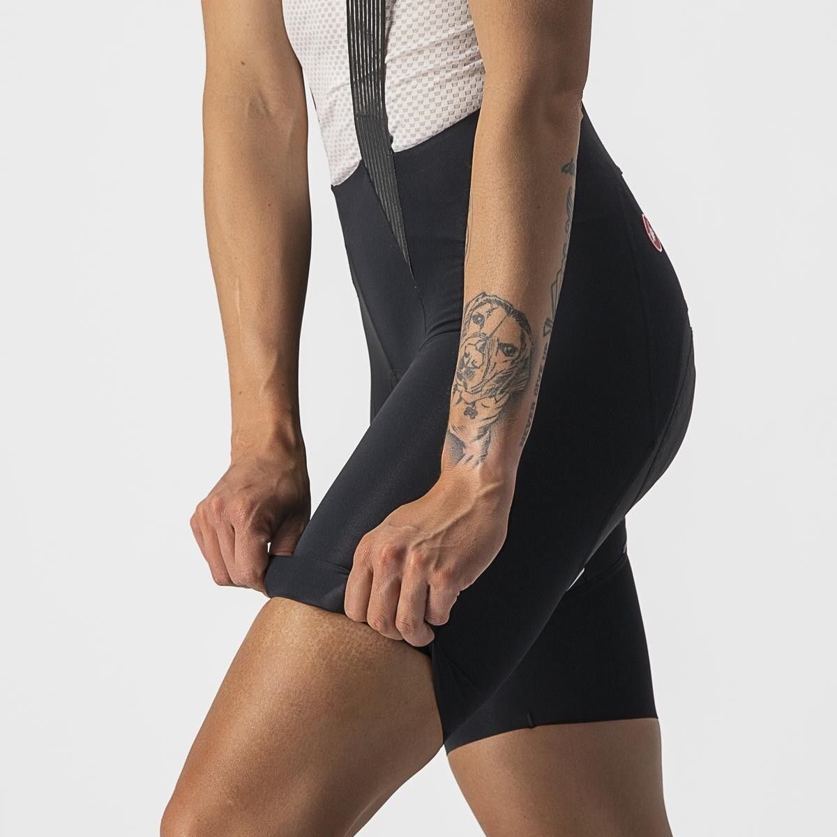 pantaloni scurti cu bretele castelli free aero rc w de dama negru l 2