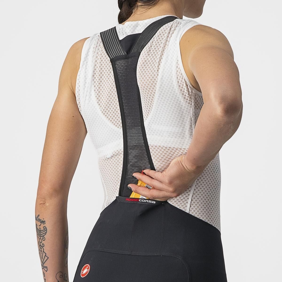 pantaloni scurti cu bretele castelli free aero rc w de dama negru l 3