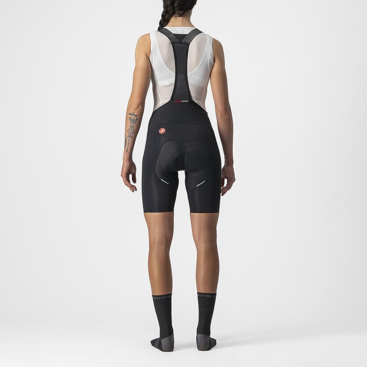 pantaloni scurti cu bretele castelli free aero rc w de dama negru m 1