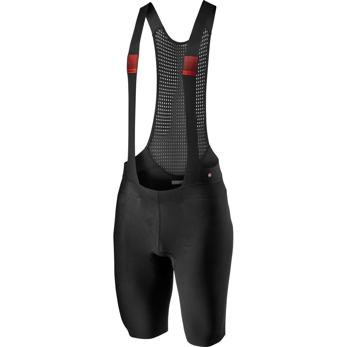 pantaloni scurti cu bretele castelli premio black negru l