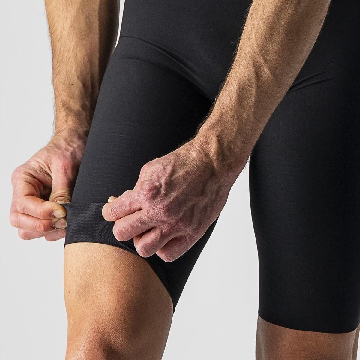 pantaloni scurti cu bretele castelli premio black negru xxxl 4