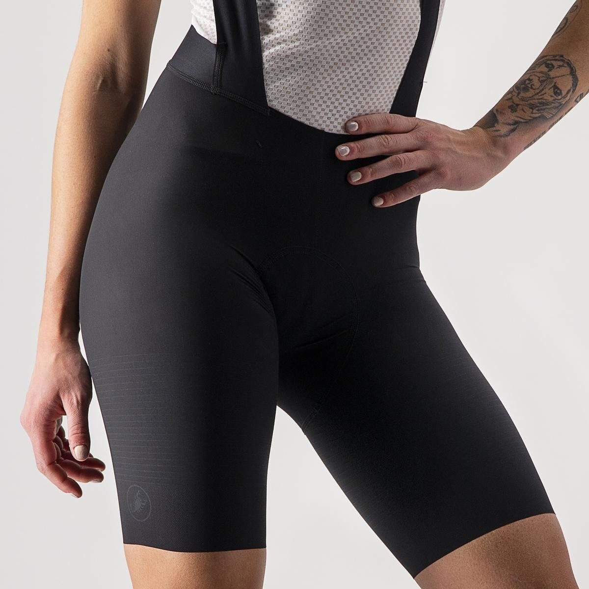 pantaloni scurti cu bretele castelli premio black w de dama negru l 3