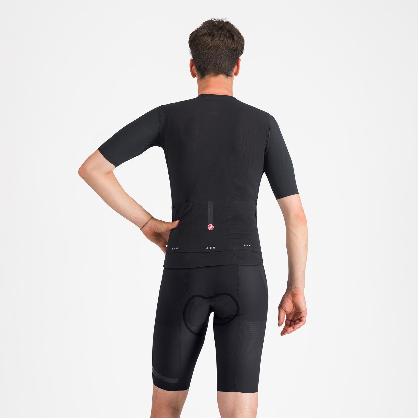 Pantaloni scurti cu bretele Castelli Premio EVO, pentru barbati, negru, L