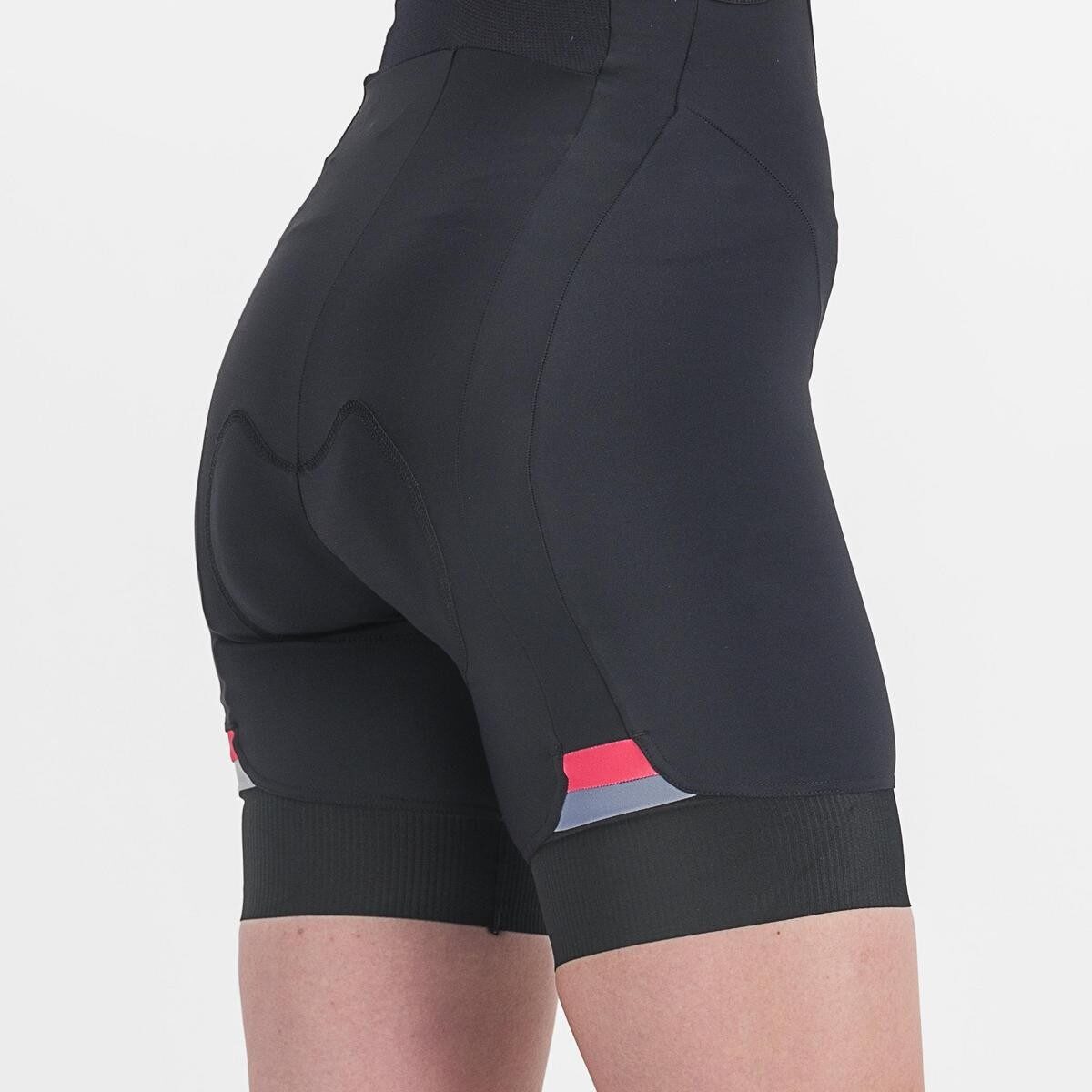 pantaloni scurti cu bretele castelli prima de dama negru corai xs 2