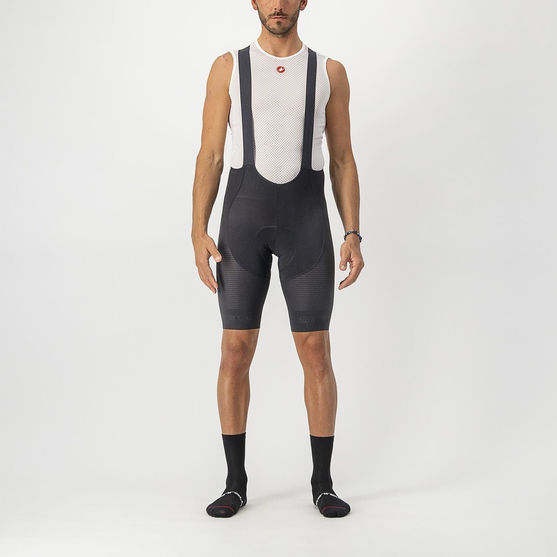 pantaloni scurti cu bretele castelli superleggera bleumarin xxl