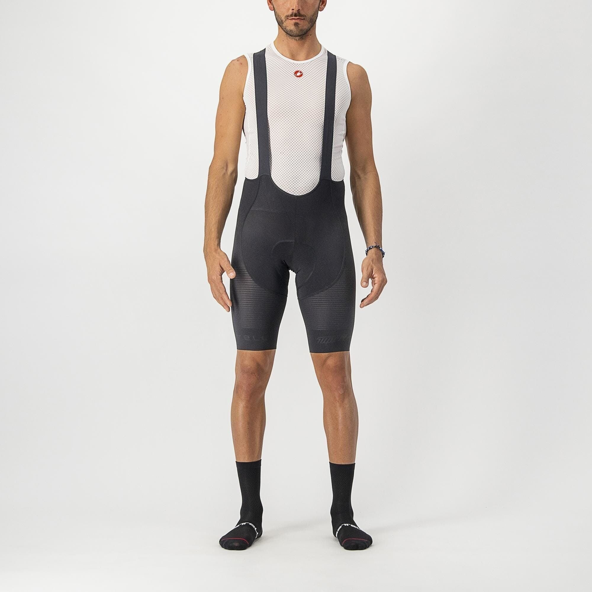 pantaloni scurti cu bretele castelli superleggera bleumarin xxl