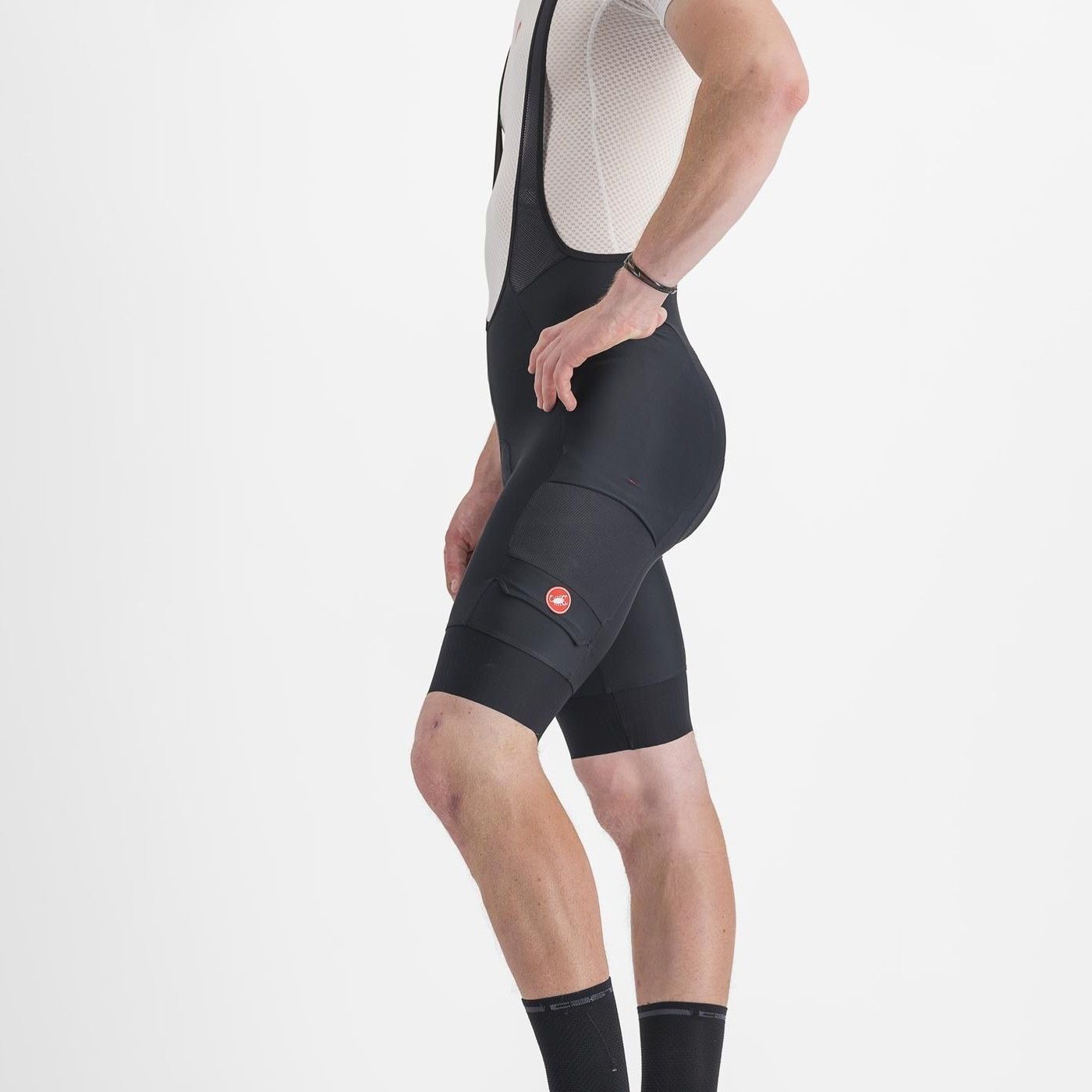 pantaloni scurti cu bretele castelli unlimited cargoshort negru xl 5
