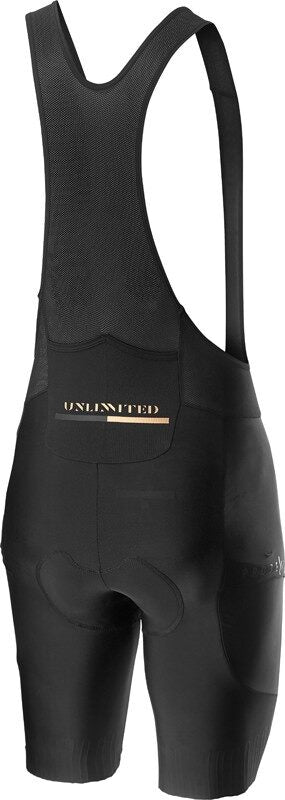 pantaloni scurti cu bretele castelli unlimited negru xxl