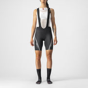 pantaloni scurti cu bretele castelli velocissima 3 de dama negru argintiu m