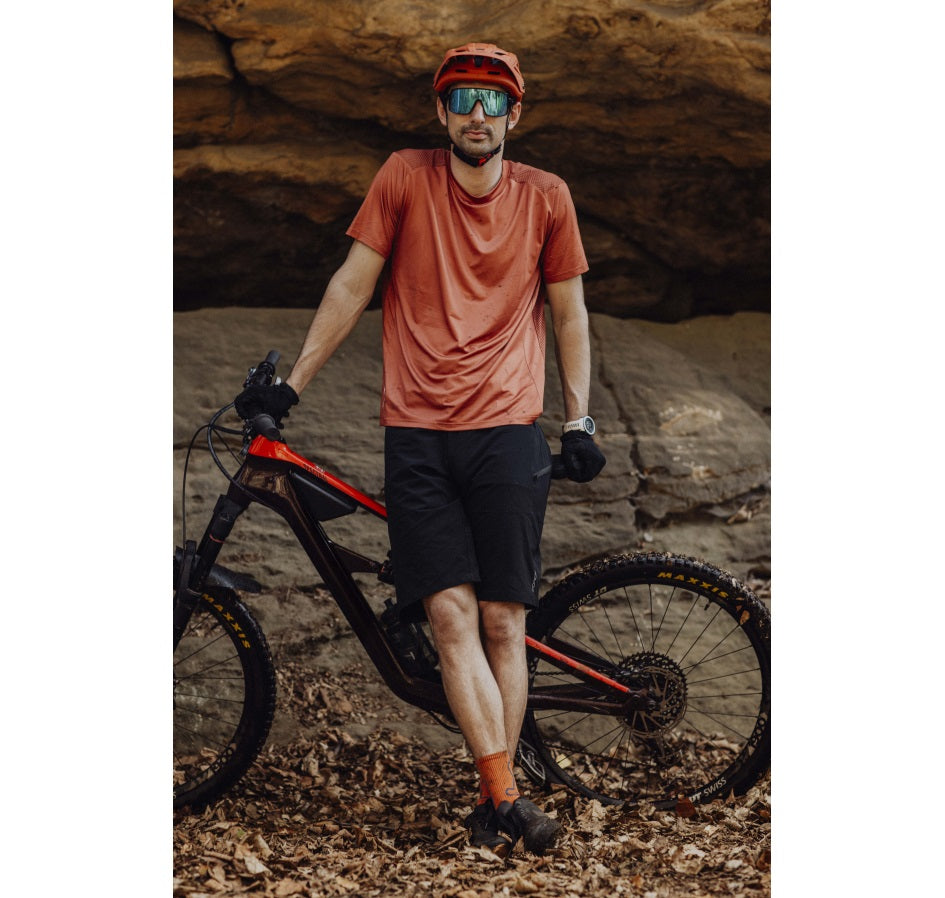 Pantaloni Scurti Force Mount MTB Negri XXXL