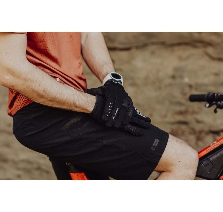Pantaloni Scurti Force Mount MTB Negri XXXL