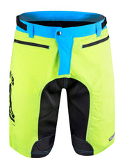 pantaloni scurti force mtb 11 bazon detasabil galben fluo bleu negru xs scaled