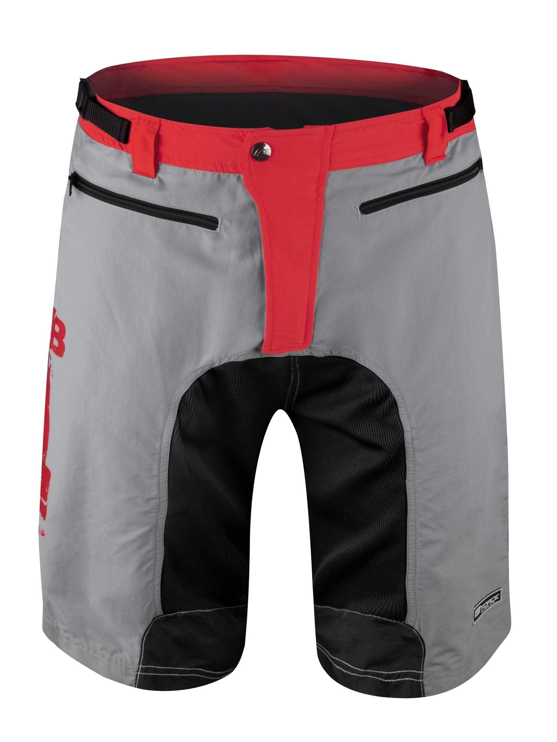 pantaloni scurti force mtb 11 bazon detasabil gri rosu negru m scaled
