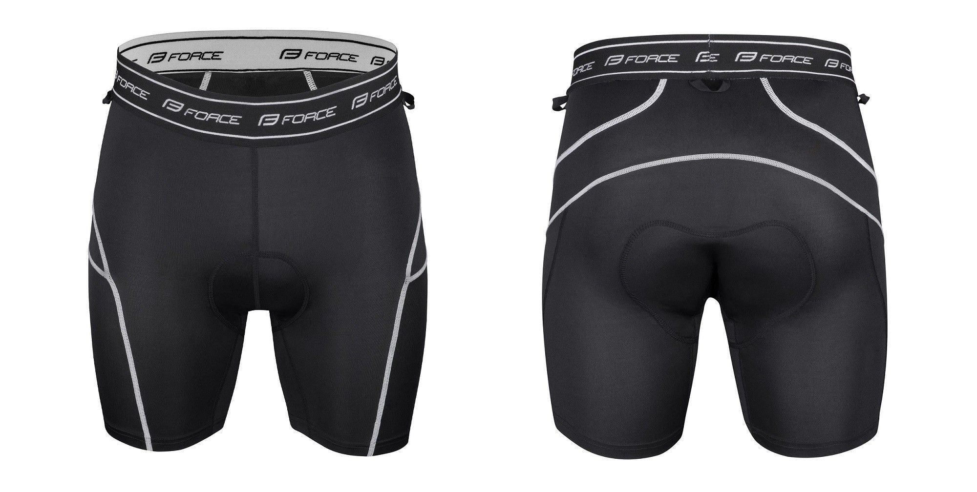pantaloni scurti force mtb 11 bazon detasabil gri rosu negru s 3