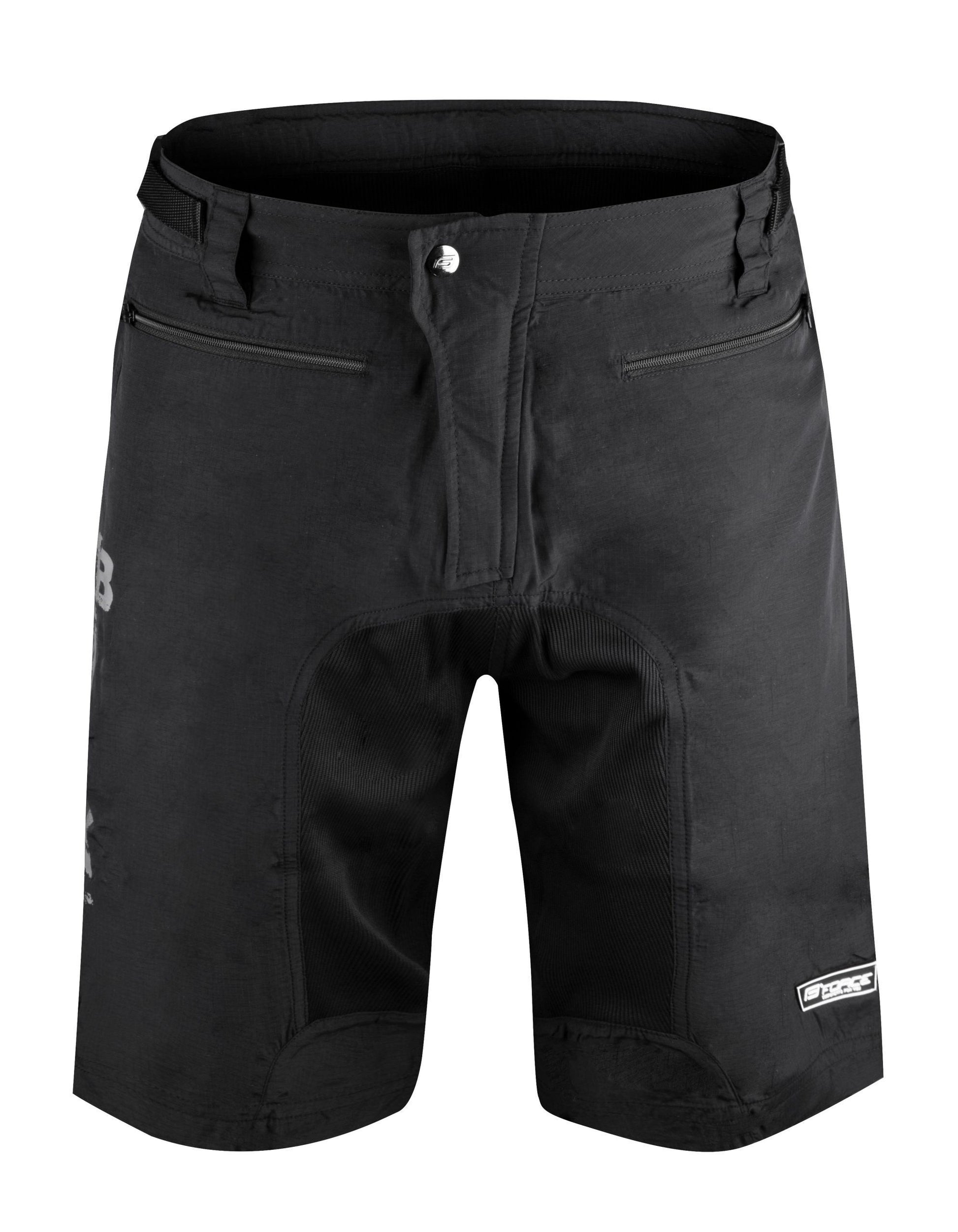 pantaloni scurti force mtb 11 bazon detasabil negru antracit m scaled
