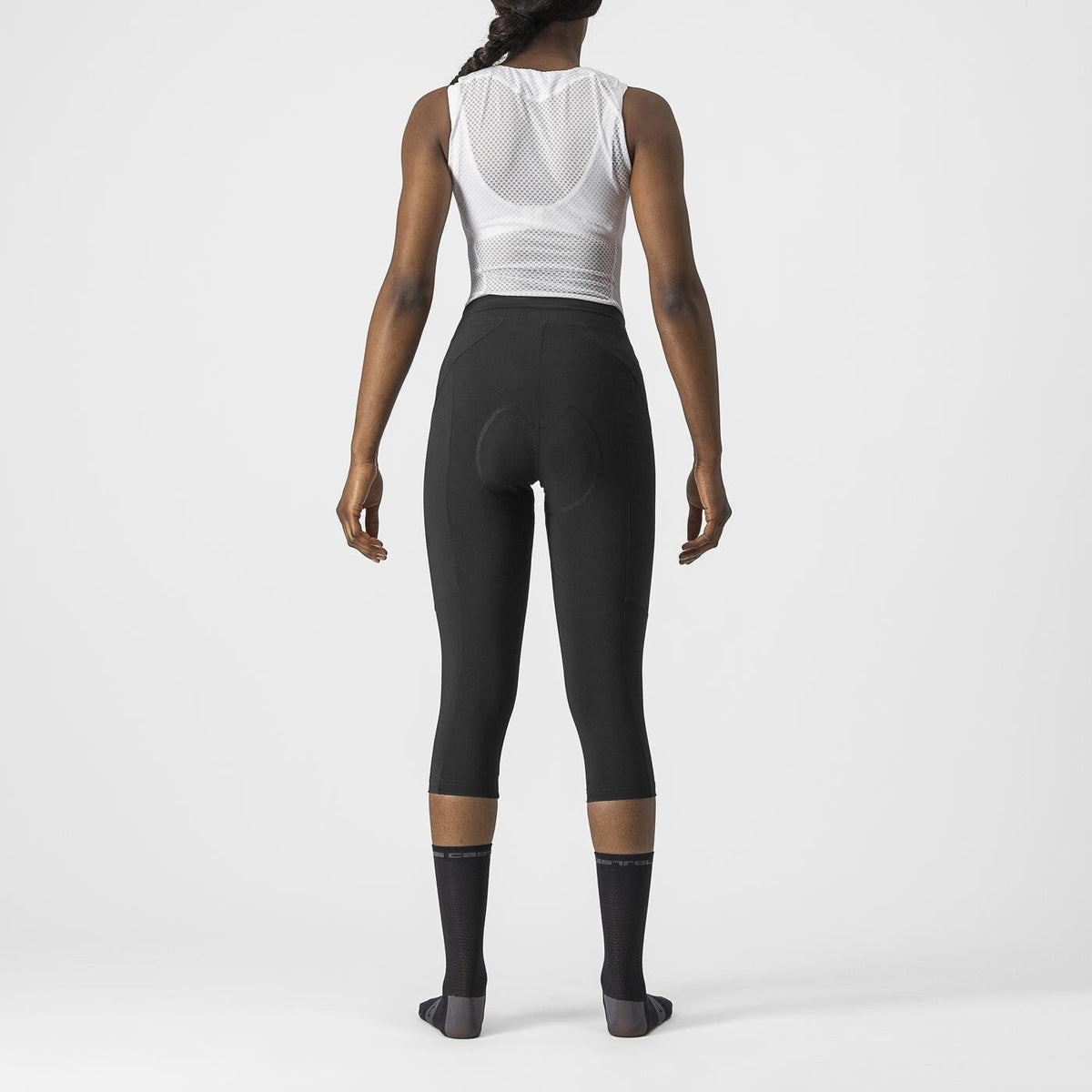 Pantaloni trei sferturi Castelli Velocissima 3 de dama Negru