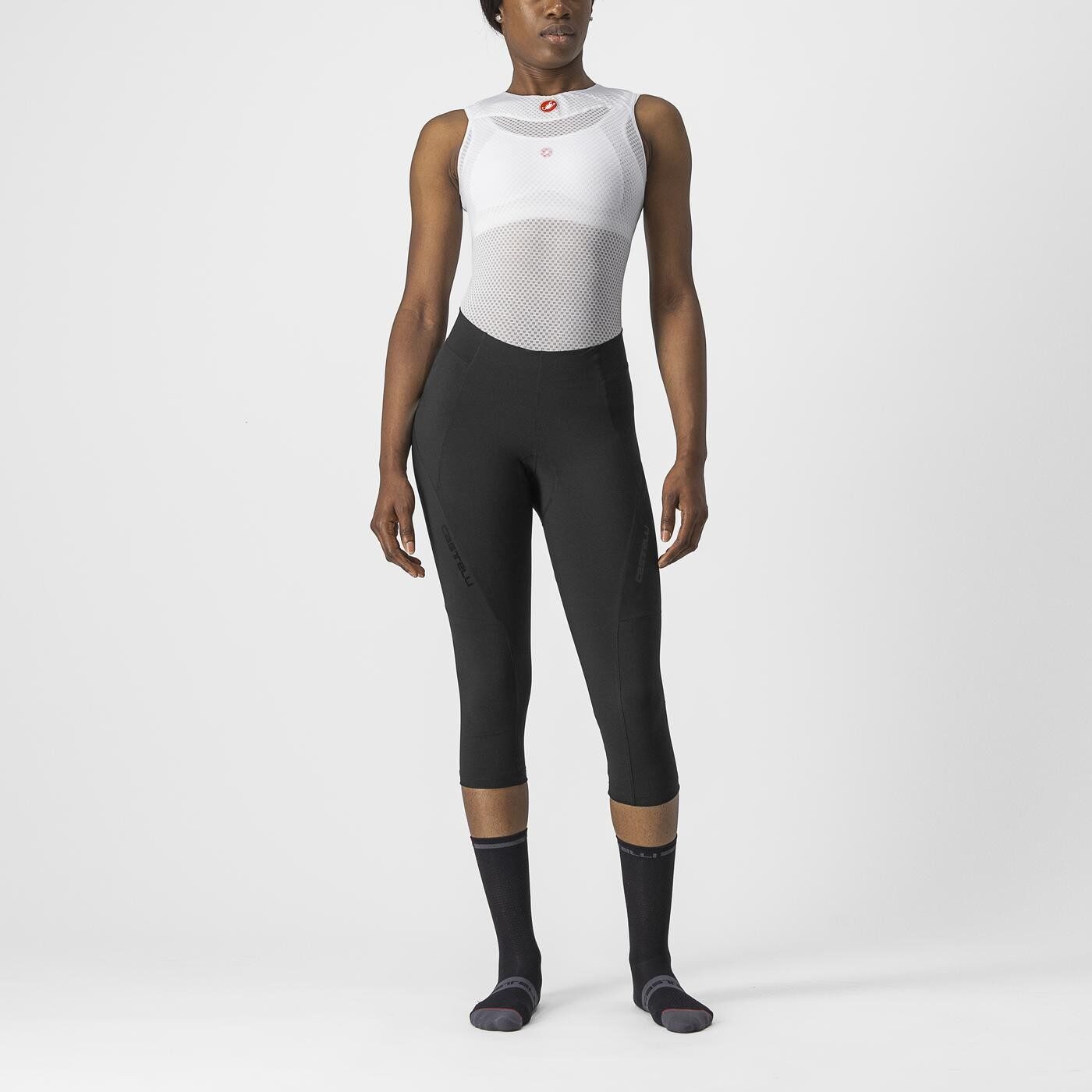 pantaloni trei sferturi castelli velocissima 3 de dama negru l