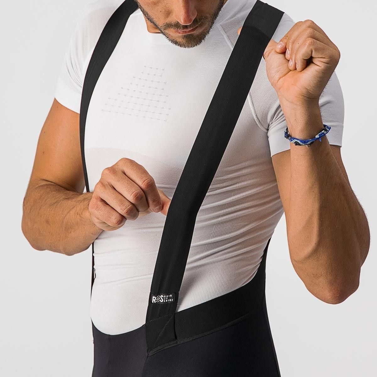 pantaloni trei sferturi cu bretele castelli sorpasso ros negru l 3