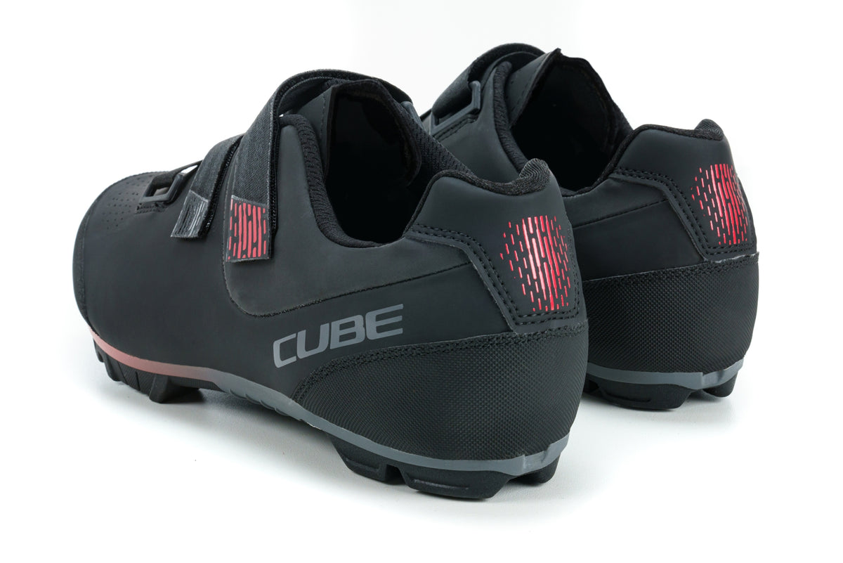 Pantofi Ciclism CUBE Shoes MTB Peak Black Red